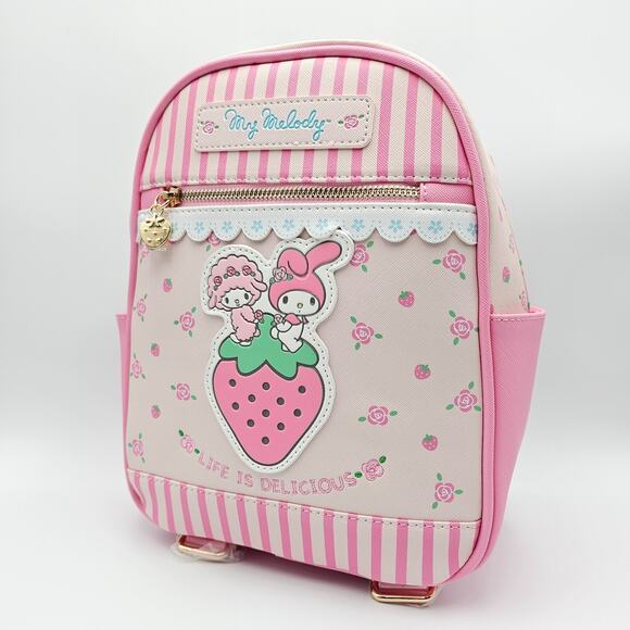 Sanrio My Melody and My Sweet Piano Strawberry Pink Mini Backpack Bag New main image 7